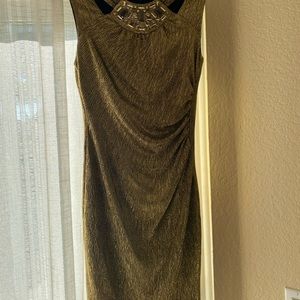 Vintage Gold Shimmer Dress